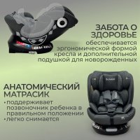  Автокресло BubaGo Aspid  цвет Grey