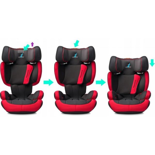 Caretero HUGGI IsoFix BLACK