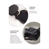Бустер Martin Noir Elves Whole Black (съёмная спинка, isofix)