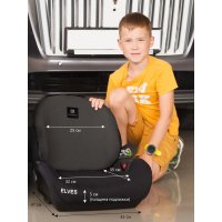 Бустер Martin Noir Elves Whole Black (съёмная спинка, isofix)