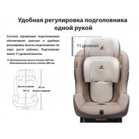 Автокресло Daiichi First 7 Plus Touch Fix Organic Grey