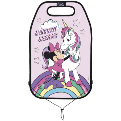 Детская защитная накидка на спинку сиденья в автомобиль Disney Минни Маус единорог