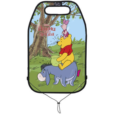 Детская защитная накидка на спинку сиденья в автомобиль Disney Винни Пух герои