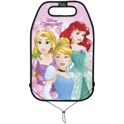 Детская защитная накидка на спинку сиденья в автомобиль Disney Принцессы трио