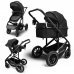 Коляска модульная BubaGO Dias 3в1 черная