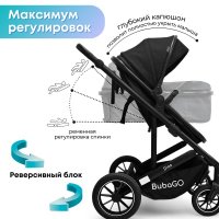 Коляска модульная BubaGO Dias 3в1 черная