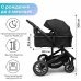 Коляска модульная BubaGO Dias 3в1 черная