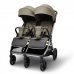 Детская прогулочная коляска для двойни Bubago  Duo X бежевая