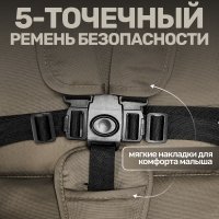 Детская прогулочная коляска для двойни Bubago  Duo X бежевая