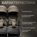 Детская прогулочная коляска для двойни Bubago  Duo X бежевая