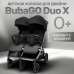 Детская прогулочная коляска для двойни Bubago  Duo X черная