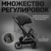 Детская прогулочная коляска для двойни Bubago  Duo X черная