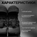 Детская прогулочная коляска для двойни Bubago  Duo X черная