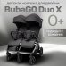 Детская прогулочная коляска для двойни Bubago  Duo X темно-серая