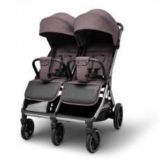 Детская прогулочная коляска для двойни Bubago  Duo X лунный бежевый