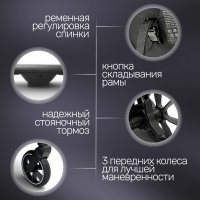 Детская прогулочная коляска для двойни Bubago  Duo X лунный бежевый