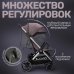 Детская прогулочная коляска для двойни Bubago  Duo X лунный бежевый