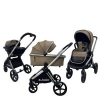 Коляска модульная BubaGO Gaudi 3в1 бежевая