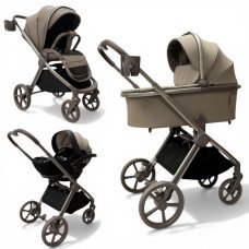 Коляска модульная BubaGO Gaudi 3в1 тоффи