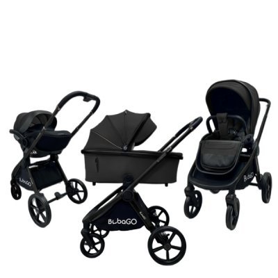 Коляска модульная BubaGO Gaudi 3в1 черная