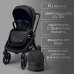 Коляска модульная BubaGO Gaudi 3в1 черная