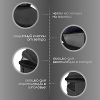 Коляска модульная BubaGO Gaudi 3в1 черная