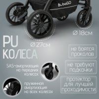 Коляска модульная BubaGO Lotta Thermo 3в1 серая
