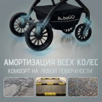 Коляска модульная BubaGO Lotta Thermo 3в1 серая
