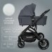 Коляска модульная BubaGO Lotta Thermo 3в1 серая