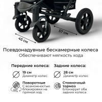 Детская прогулочная коляска BUBAGO MODEL ONE бежевая
