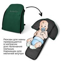Детская прогулочная коляска BUBAGO MODEL ONE зеленая