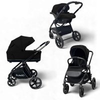 Коляска модульная BubaGO Niveta  3в1 черная