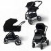 Коляска модульная BubaGO Niveta  3в1 черная