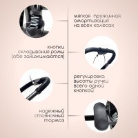 Коляска модульная BubaGO Niveta  3в1 черная