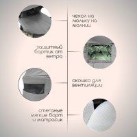 Коляска модульная BubaGO Niveta  3в1 серая