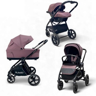 Коляска модульная BubaGO Niveta  3в1 лиловая