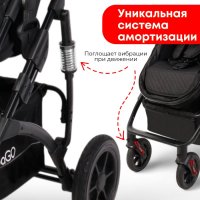 Коляска модульная BubaGO Zoom  3в1 черная