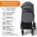 Коляска модульная BubaGO Zoom 3в1 темно-серая