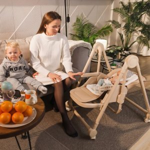 Стульчик для кормления NAVELINA Flova 3 в 1 Sand (песочный)
