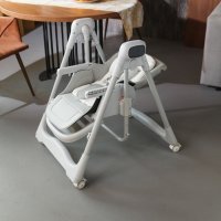 Стульчик для кормления NAVELINA Misto 4 в 1 с электрокачелями (Светло-Серый)