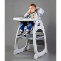 Стульчик для кормления Caretero Homee Grey