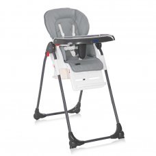 Стульчик для кормления Dulce Silver Blue Leather