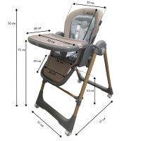 Стульчик для кормления Martin Noir Sirius Plus  3 в 1 Dark Grey Envoy