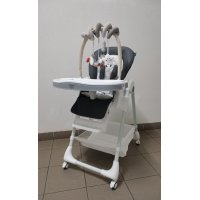 Стульчик для кормления Martin Noir TODY LUX PLUS (дуга Snake с игрушками) Slate Gray