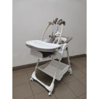 Стульчик для кормления Martin Noir TODY LUX PLUS (дуга Snake с игрушками) Slate Gray