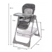 Стульчик для кормления Martin Noir TODY LUX Loft Grey