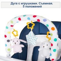 Стульчик для кормления Martin Noir Nula Lux Beige marble 
