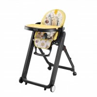 Стульчик для кормления Nuovita Futuro Senso Nero Cosmo giallo/Желтый космос