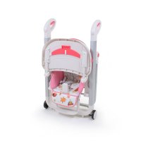 Стульчик для кормления Nuovita Futuro Bianco Cosmo rosa/Розовый космос