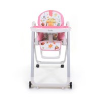 Стульчик для кормления Nuovita Futuro Bianco Cosmo rosa/Розовый космос